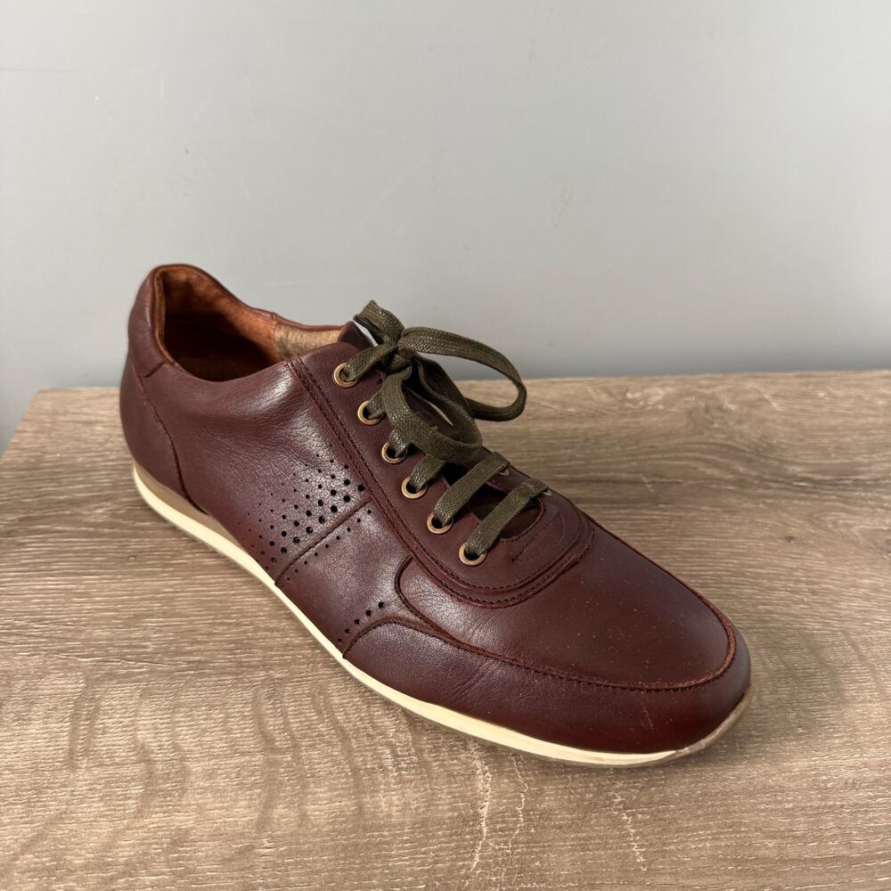 Mens Bacco Bucci Meyer Leather Shoes Mens Size 12 Lace Up Casual Sport